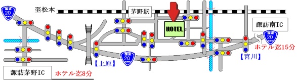 諏訪茅野インター諏訪南インター